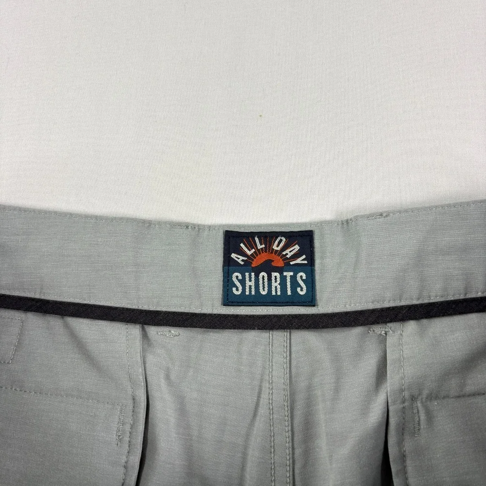 Faherty Shorts Mens 38 Gray All Day Chino Casual Hybrid Drawstring